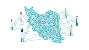 نقشه ایران و نمایش شبکه دندانپزشکی معتمد بیمه کوثر در استانهای مختلف کشور