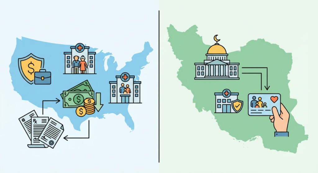 مقایسه نظام بیمه درمان در آمریکا و ایران
